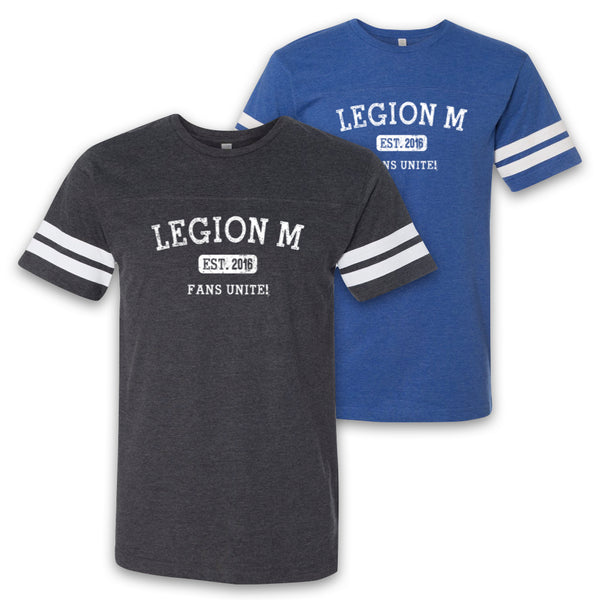 LEGION M - Fans Unite Varsity Womens V-Neck Jersey Tee – Legion M Shop