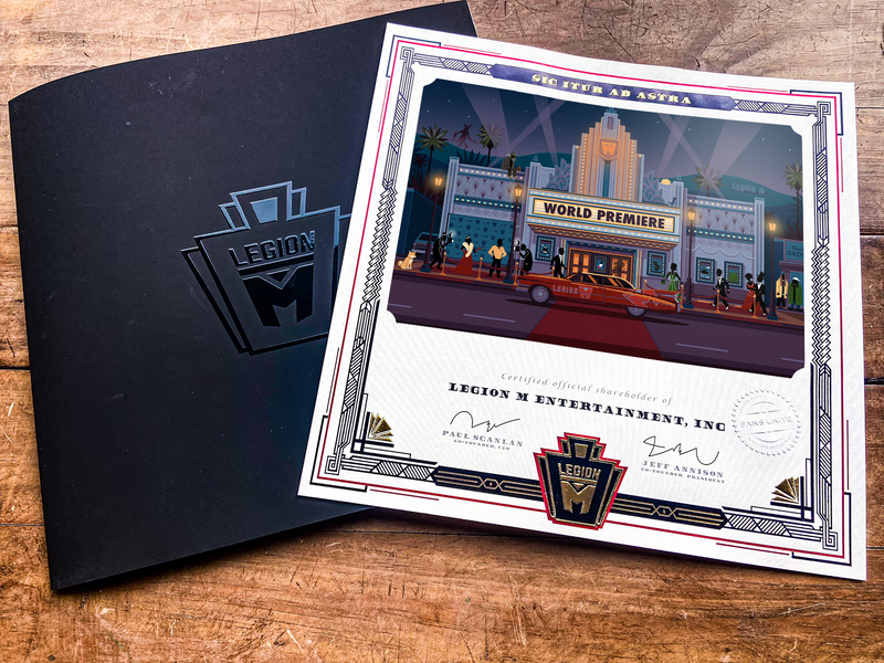 LEGION M - Investor Certificate Limited Edition (Standard) -- PRE-ORDER