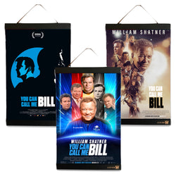 WILLIAM SHATNER: YOU CAN CALL ME BILL - Three Mini Poster Set and Three Hanging Frames - 11 inch