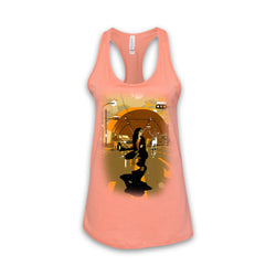 THE LEFT RIGHT GAME - Supernatural Journey - Women's Sunset Racerback Tank