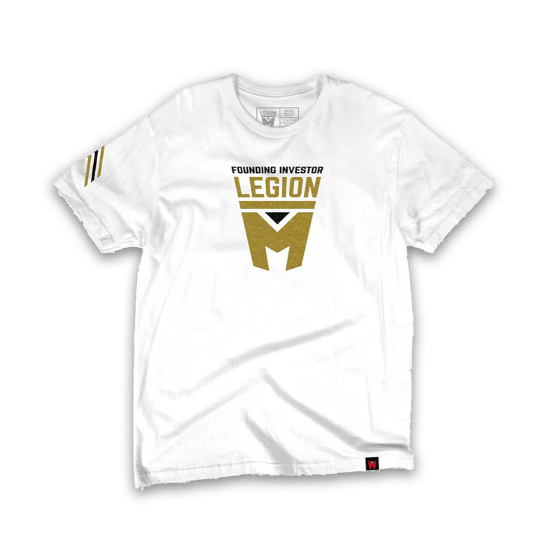 LEGION M - Founding Investor Gold Edition - White Tee