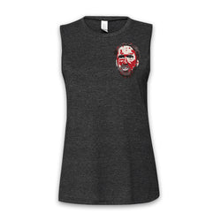 MANDY - Red Miller Bloody Head - Pocket Print Women's Muscle Tank