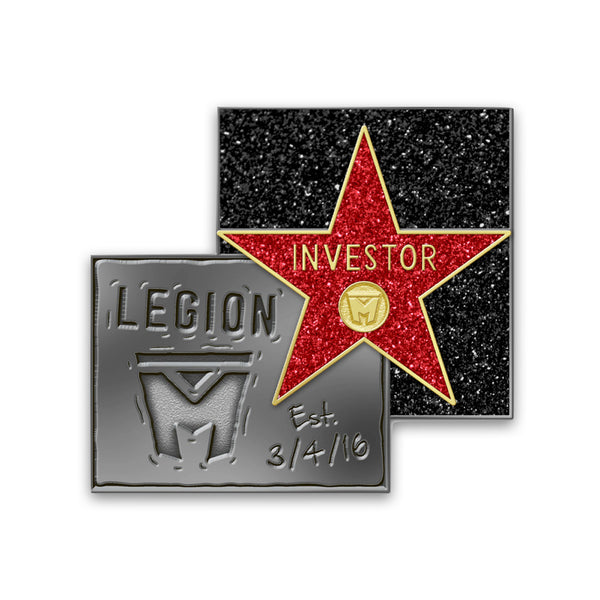 LEGION M - Round 2 Investor Pin - Gold Star