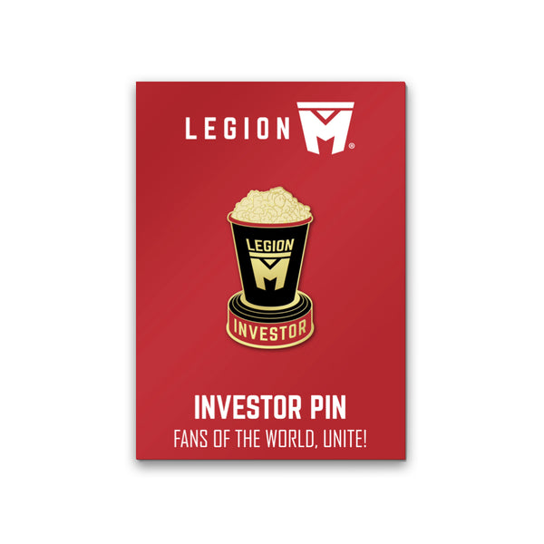 LEGION M - Round 4 Investor Pin - Gold Popcorn