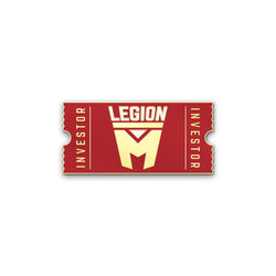 LEGION M - Round 6 Investor Pin - Red Edition