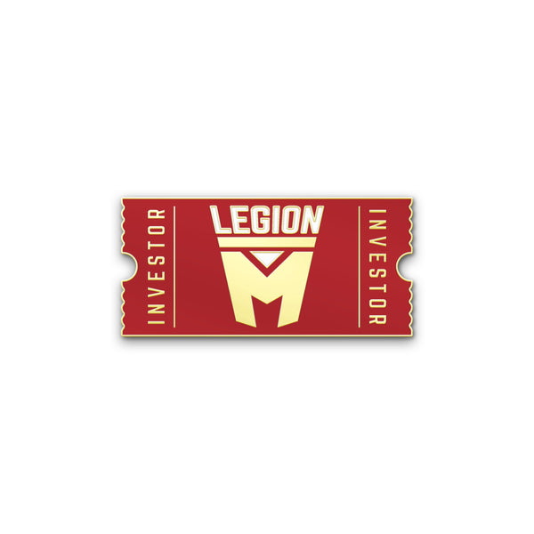 LEGION M - Round 6 Investor Pin - Red Edition