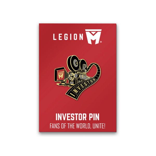 LEGION M - Round 7 Investor Pin - Gold Camera