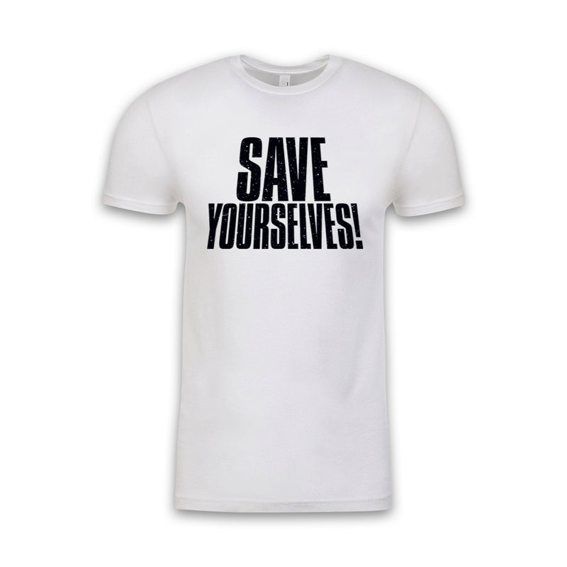 Save Yourselves! - Galaxy Fill Title Tee
